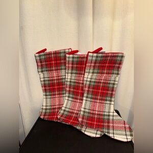 Hobby Lobby Plaid Stockings NWT